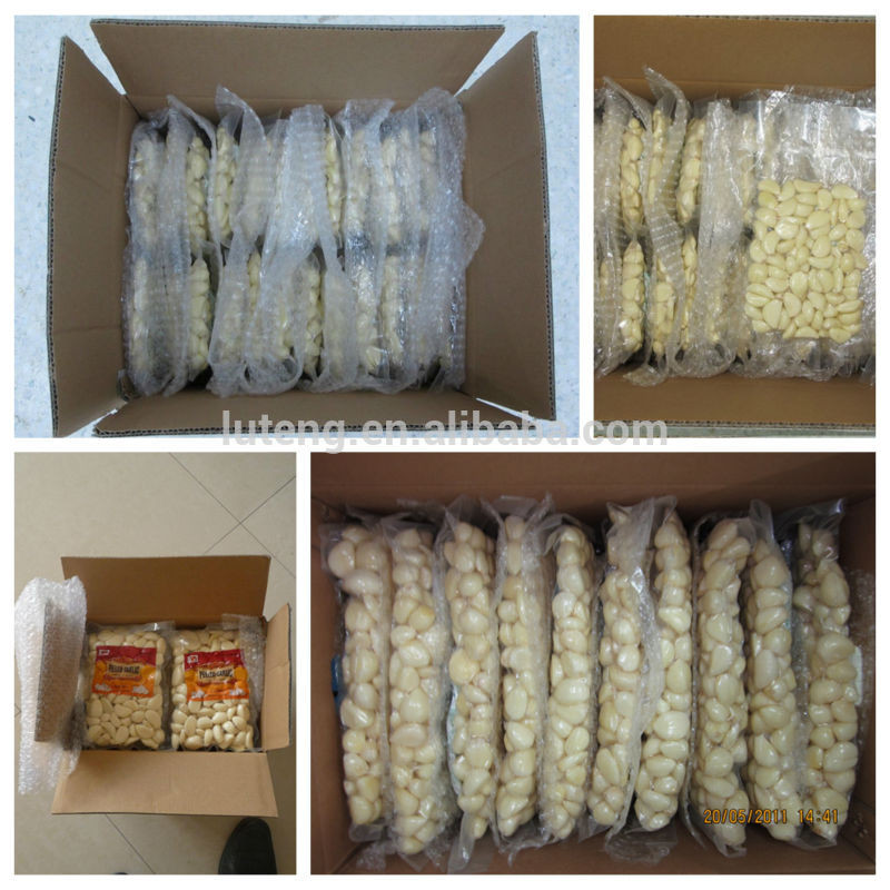 Peeled Garlic Vacuum Pack for Europe Market