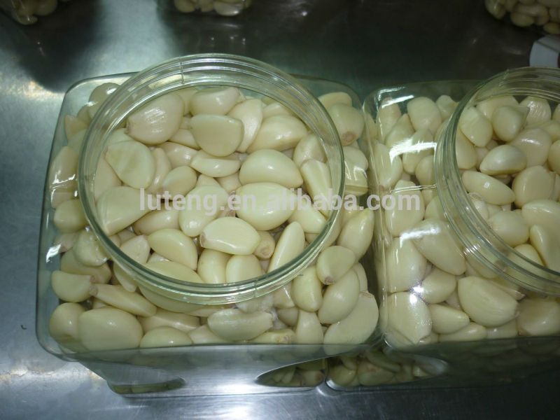 Jar packed peeled garlic from Jinxiang factory garlic peeling