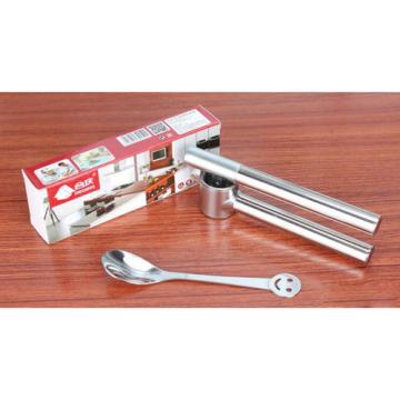 Stainless Steel Garlic Press Crusher Squeezer Masher Home Kitchen Mincer Tools