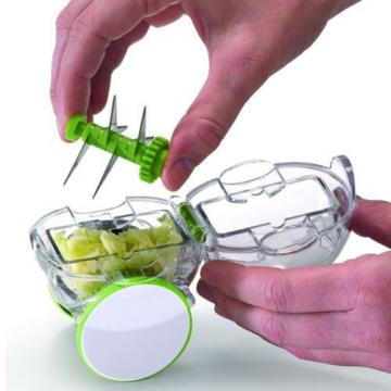Mini Garlic Chopper Crusher Grater Peeler Stir Twist Plastic Press Ginger Cutter