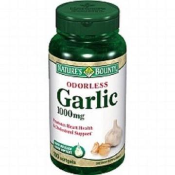 Nature&#039;s Bounty Odorless Garlic 1000 mg Dietary Supplement Softgels