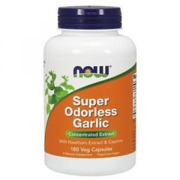 NOW Super Odorless Garlic Vcaps 180 Ct