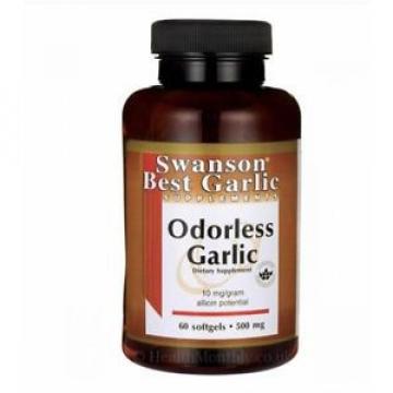 Swanson Best Odorless Garlic 500mg (60 Softgels)