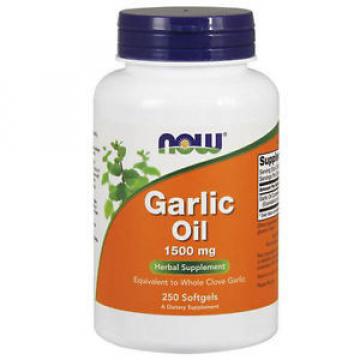 Garlic Oil 250 Sgels 1500 mg by Now Foods