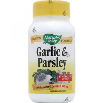 NATURES WAY - Garlic and Parsley 545 mg - 100 Capsules