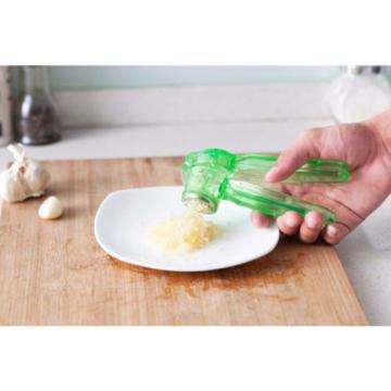Garlic Press Plastic Ginger Crusher Kitchen Gadget Vegetable Chopper Slicer Tool
