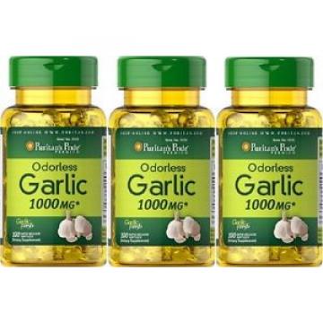 3   Knoblauch 1000 mgr. 100 kaps. natürliches Antibiotikum, Garlic