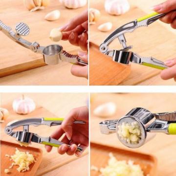 Garlic Press Hand Presser Crusher Ginger Squeezer Slicer Masher Kitchen Tool
