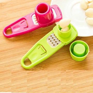 Plastic Small Tool Garlic Press Chopper Cutter Garlic Grinding Kitchen Tool