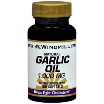 Windmill Garlic Oil 1000 mg Softgels 100 Soft Gels