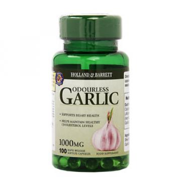 H&amp;B Odourless Garlic 1000mg (100 Capsules)