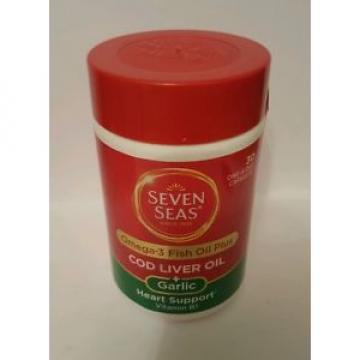 Seven Seas Omega 3 Cod Liver Oil, Plus Garlic 30 capsule