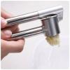 304 Stainless Steel Garlic Ginger Press Removable Insert Sturdy Kitchen Tool