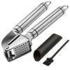 Zestkit Garlic Press and Peeler, Stainless Steel Mincer and Silicone Tube