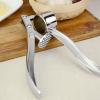 Modern Stainless Steel Garlic Press Crusher Squeezer Masher Home Kitchen Tool #1 small image