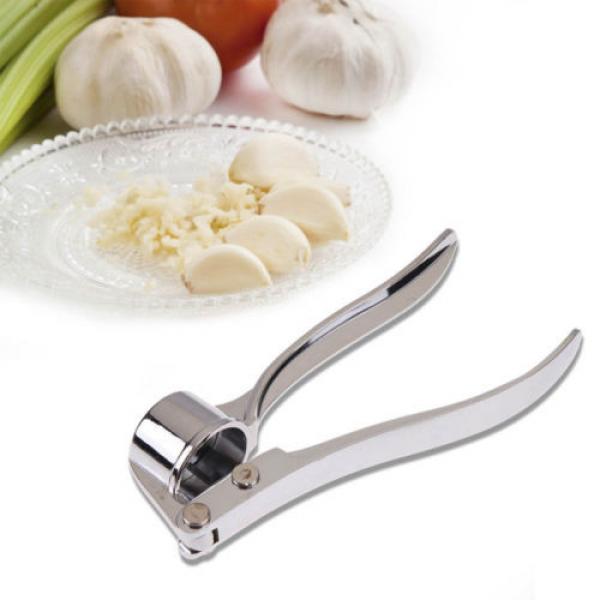 newc Stainless Steel Garlic Ginger Press Peeler Squeezer Mincer Crusher Kitchen #2 image