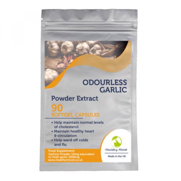 Odourless Garlic 1000mg Powder Extract 30/60/90/120/180 Softgel Capsules #5 image