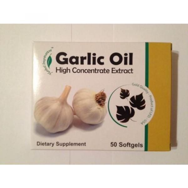 Garlic Oil High Concentrated Extract Supplement Heart Pills 50 softgels #1 image