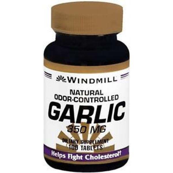 Windmill Garlic 350 mg Tablets Natural Odor-Controlled 100 Tablets (Pack of 3) #1 image