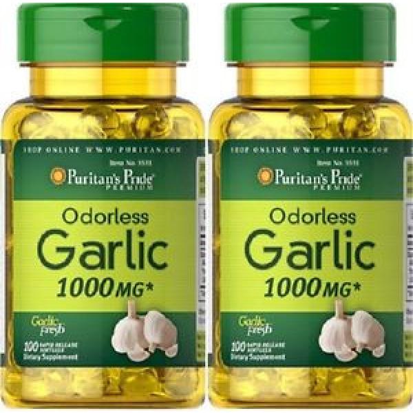 2  AGLIO 1000 MGR. 100 CAPS. ( antinfiammattorio e colesterolo ) Garlic #1 image
