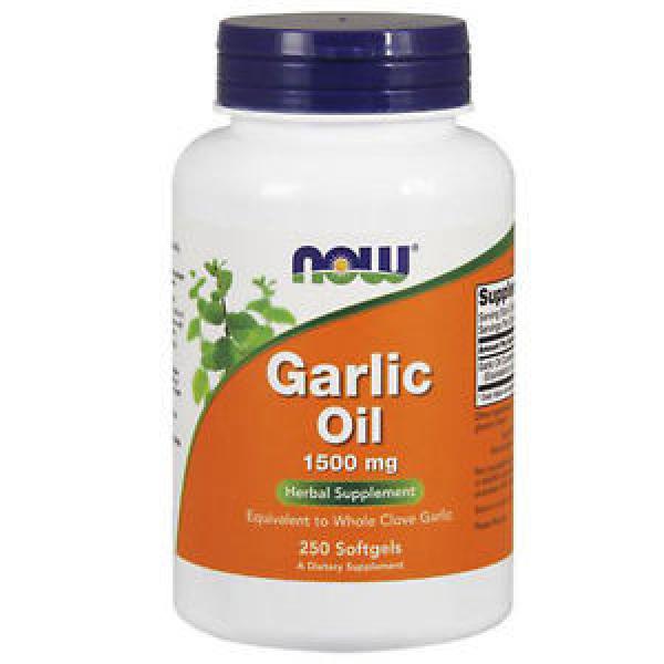 Garlic Oil 250 Sgels 1500 mg by Now Foods #1 image