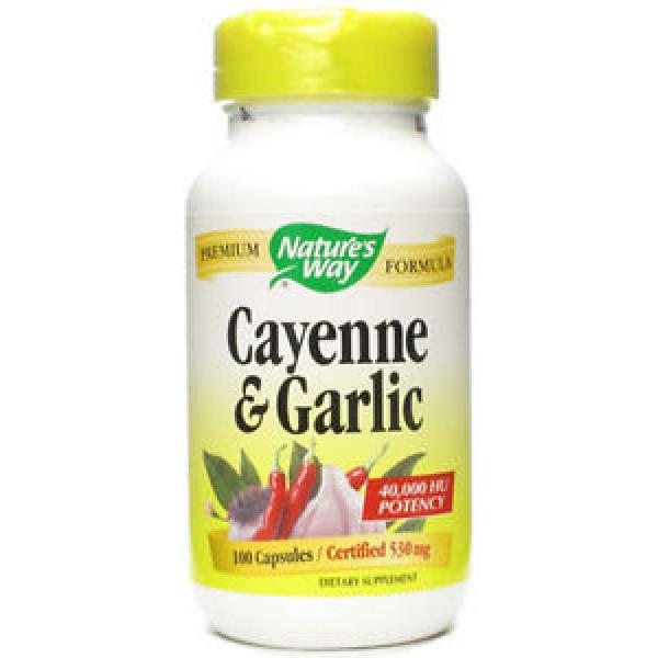 NATURES WAY - Cayenne and Garlic 530 mg - 100 Capsules #1 image