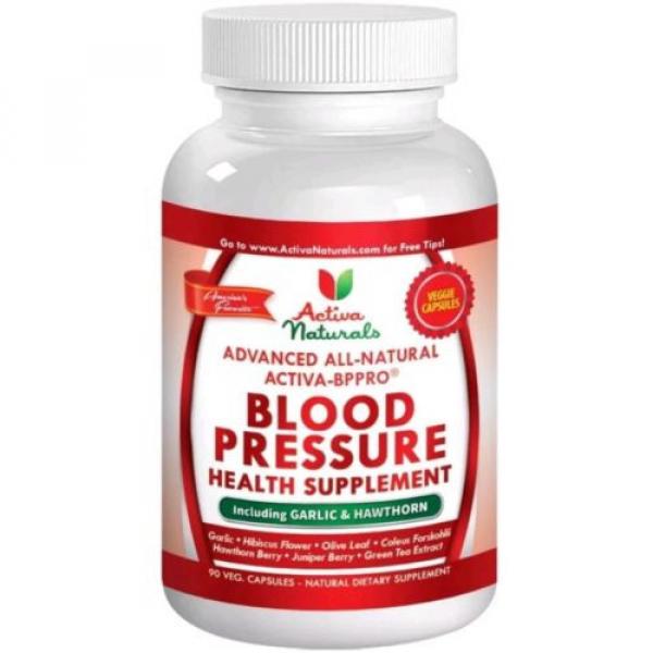 #1 Blood Pressure Supplement With Garlic Hawthorn Hibiscus | 90 Caps | 3/19 #1 image
