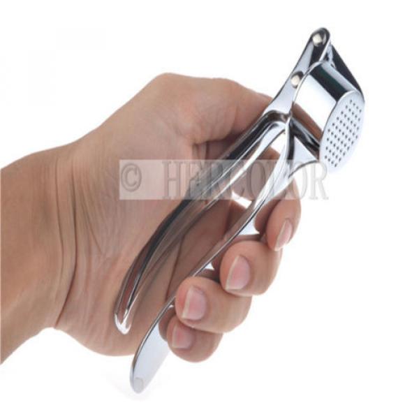 Home Use Stainless Steel Hand Squeeze Juicer Jumbo Garlic Press Cleaning Tools #3 image