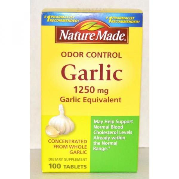 Nature Made Garlic 1250mg Odor Control Gluten Free  Expires January 2020 #1 image