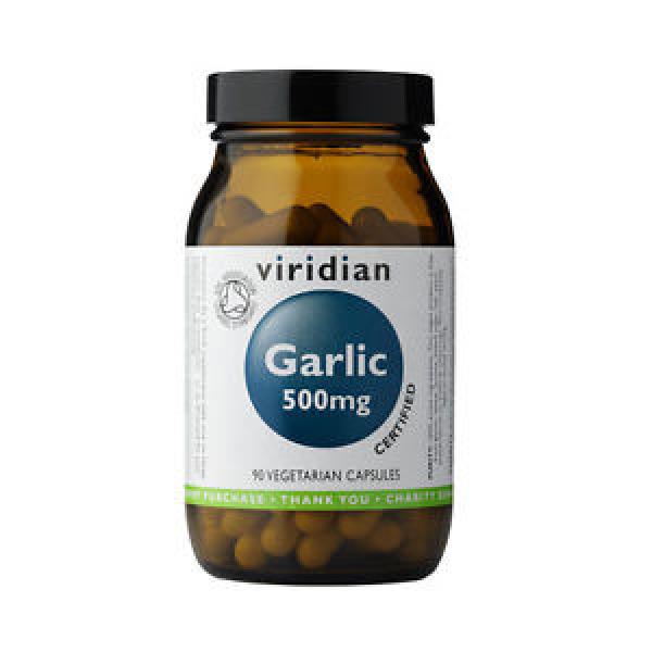Viridian Organic Garlic 500mg 90 Veg Caps #1 image