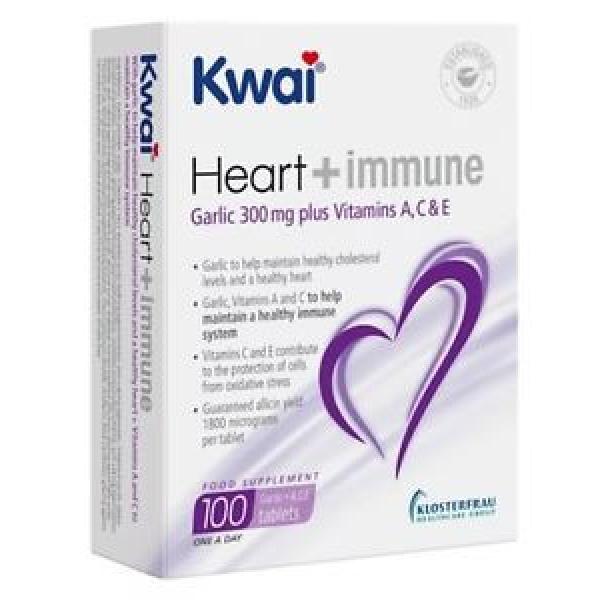 Kwai Heart &amp; Immune Garlic 300mg Plus Vitamins  A, C &amp; D Tablets (100) #1 image