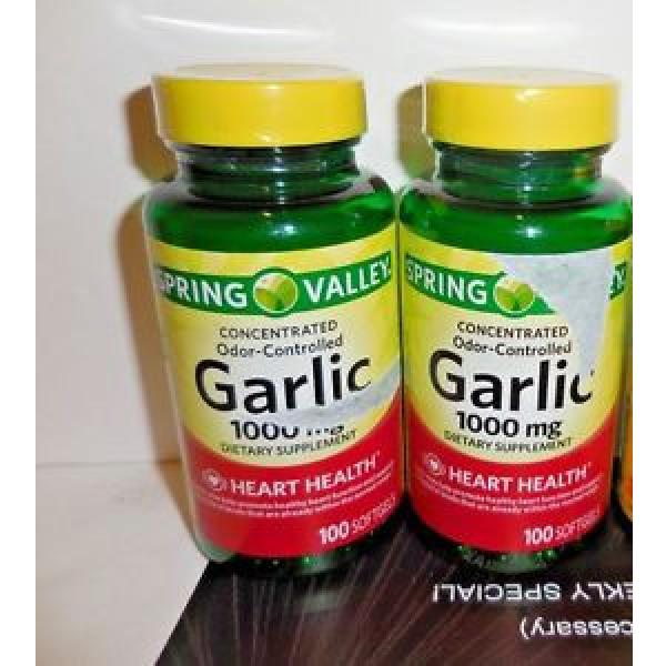 Spring Valley - Garlic 1000mg Heart Health Total of 200 Softgels #1 image