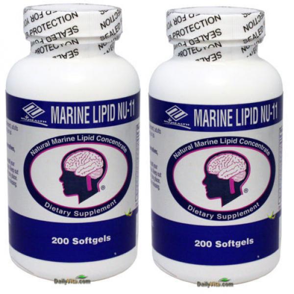 2x Marine Lipid Concentrate Omega-3,6,9 Fish Oil+Flaxseed+Garlic+Ginkgo 200 Caps #1 image