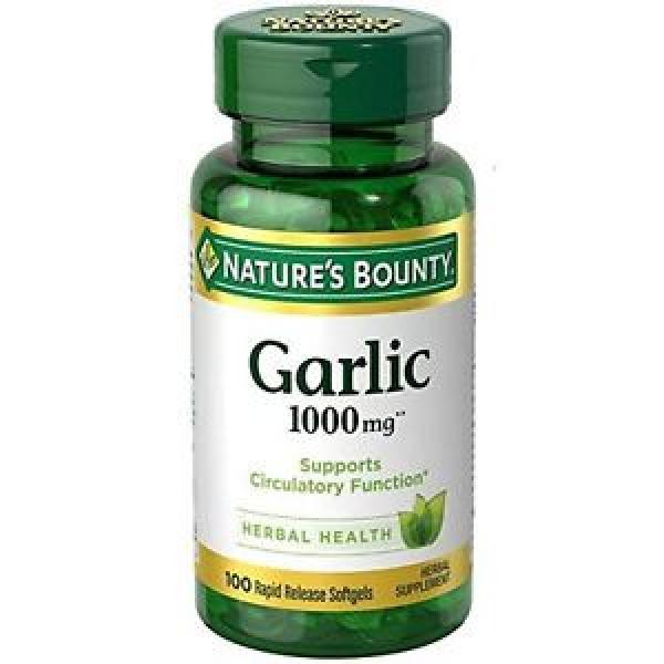 Nature&#039;s Bounty Garlic 1000 Mg, 100 Odorless Softgels #1 image