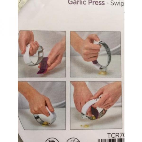 Crisp Garlic Press Crusher Swipe Slicer Crush Slice Kitchen Utensils Tool #3 image