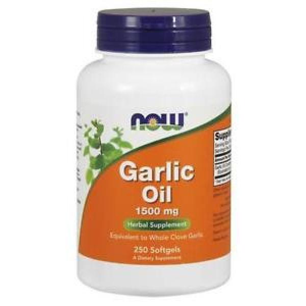 NOW Foods Garlic Oil 1500 mg Softgels, 250 Softgels #1 image