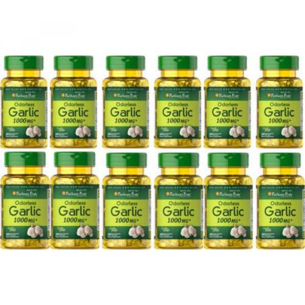 Odorless Garlic 1000 mg 300 Softgels Cholesterol Health Pills Very Fresh 2019 #5 image
