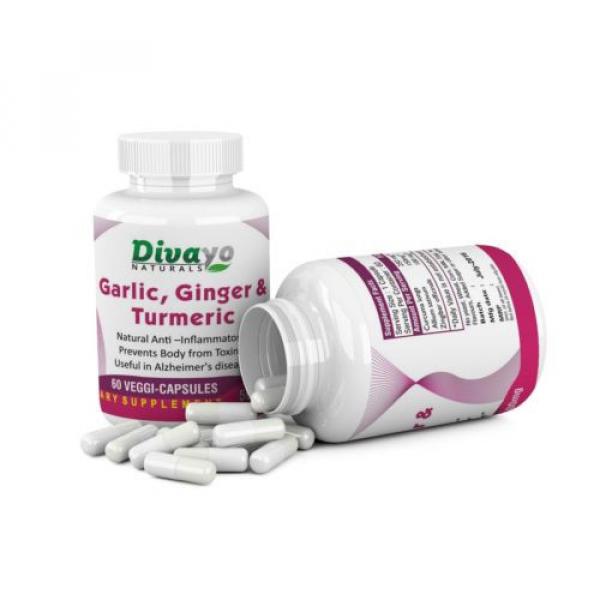 Divayo Naturals Garlic,Ginger &amp; Turmeric Capsules 500 mg #2 image