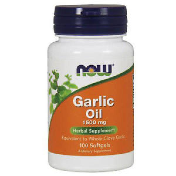Garlic Oil 100 Sgels 1500 mg by Now Foods #1 image