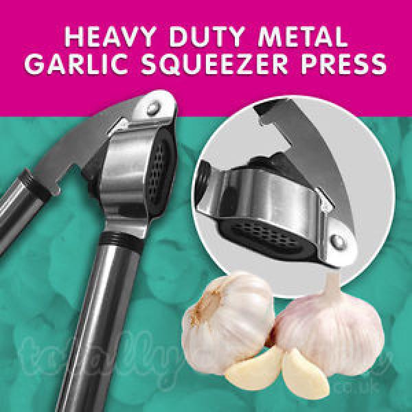 Garlic Press Squeezer Crusher Masher Heavy Duty Hand Tool Kitchen Mincer #1 image